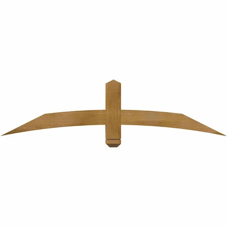 Ekena Millwork Bellingham Rough Sawn Timber Gable Bracket, Western Red Cedar, 60"W x 15"H x 4"D x 4"F, 6/12 Pitch GBW060X15X0404BEL00RWR